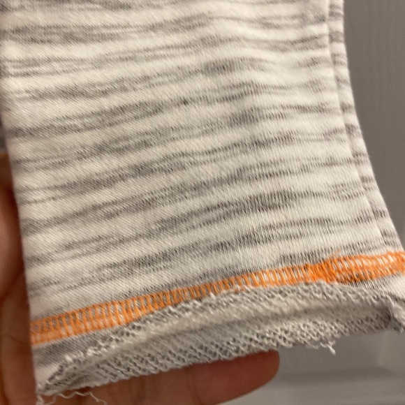 Hem & Thread Anthology Hoodie type too long sleeves silver  and orange see photo - Picture 5 of 12